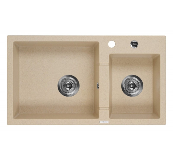2-bowl granite sink