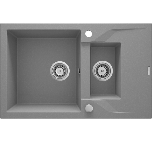 1.5-bowl granite sink with drainer