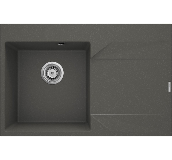 Granite single-bowl sink with drainer - right