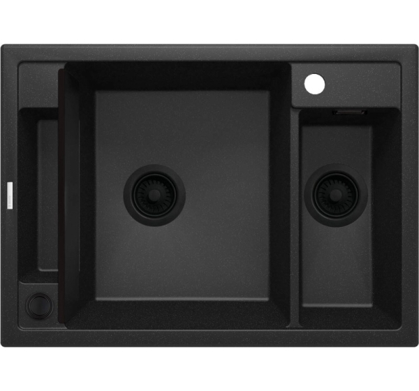 Magnetic granite sink 1.5-bowl