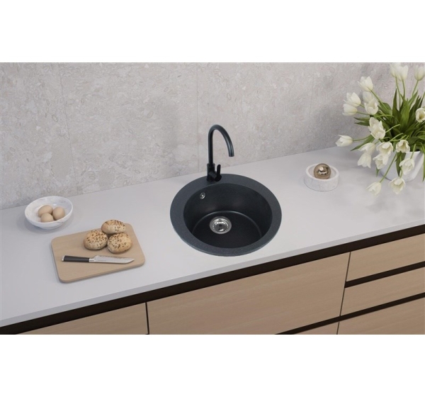 SINK VICTORIA BLACK+MIXER+SIF 9811091SEN