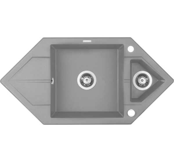 1.5-bowl granite sink with drainer - Space-Saver