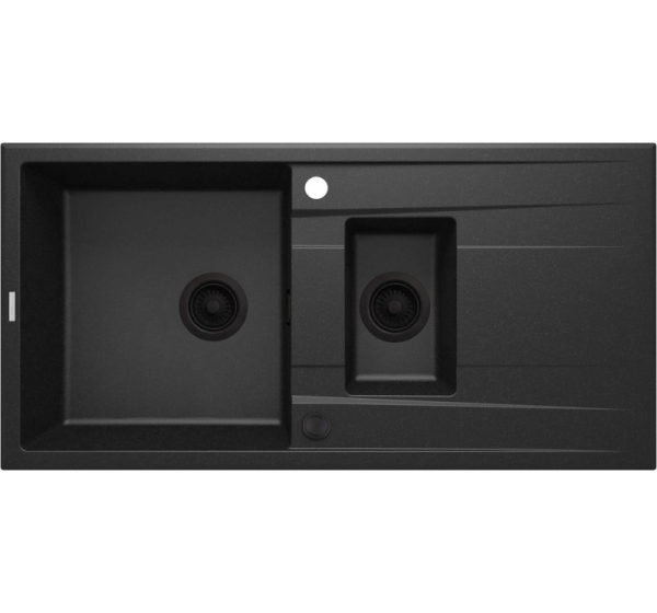 1.5-bowl granite sink with drainer