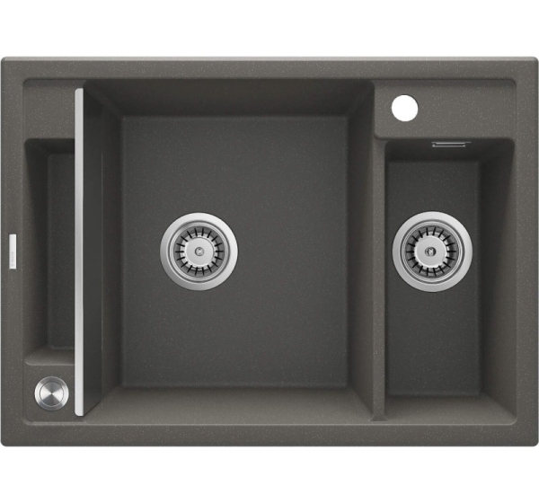 Magnetic granite sink 1.5-bowl