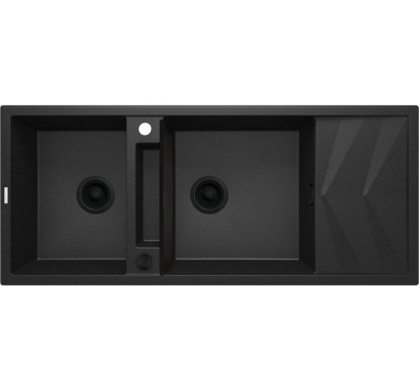 2-bowl magnetic granite sink with drainer