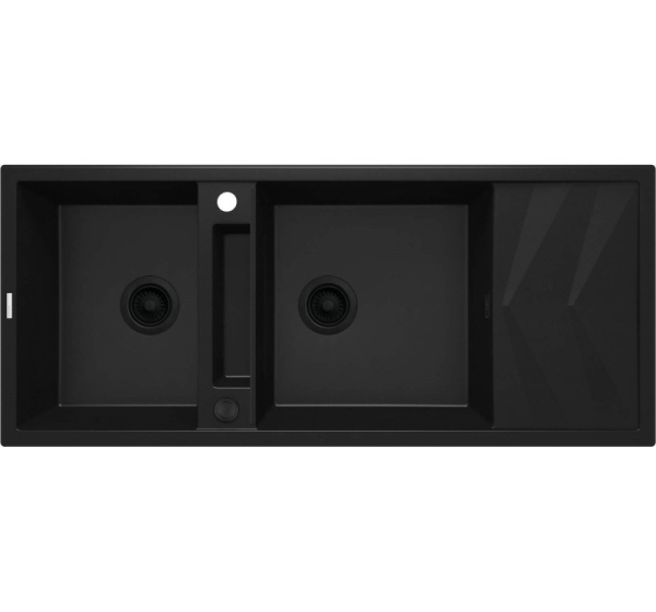 2-bowl magnetic granite sink with drainer