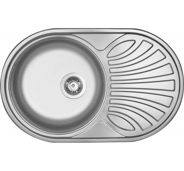 1-bowl steel sink with drainer