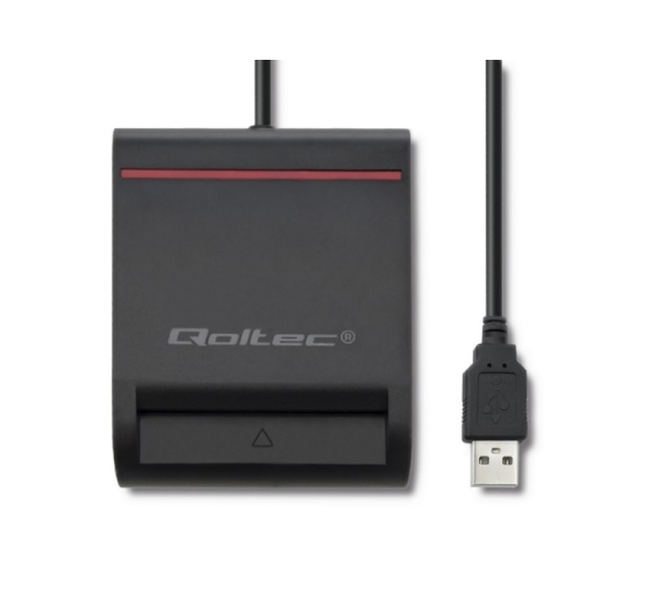 Qoltec Smart chip ID card scanner