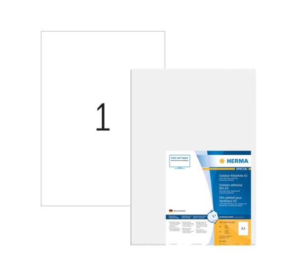 HERMA 9544 self-adhesive label Rectangle White 40 pc(s)