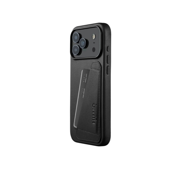 Mujjo MUJJO-CL-064-BK mobile phone case 17.5 cm (6.9") Wallet case Black