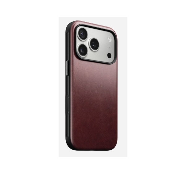 Nomad Modern Leather Case mobile phone case 16 cm (6.3") Cover Bordeaux