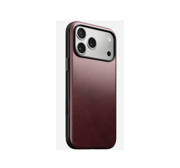 Nomad Modern Leather Case mobile phone case 17.5 cm (6.9") Cover Burgundy