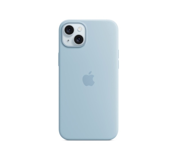 Apple iPhone 15 Plus Silicone Case with MagSafe - Light Blue