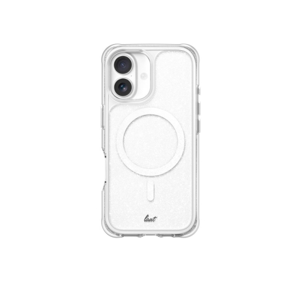 LAUT AERO SPARKLE mobile phone case 16 cm (6.3") Cover Silver, Transparent