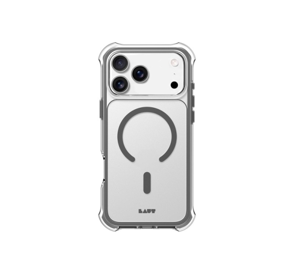 LAUT AERO PROTECT mobile phone case 17.5 cm (6.9") Cover Grey, Transparent