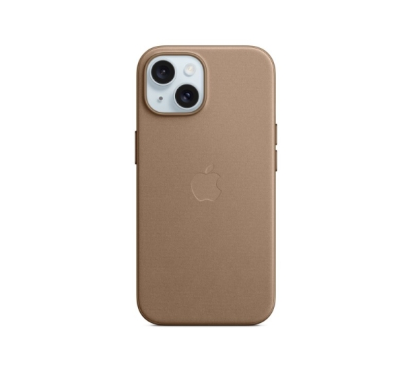 Apple iPhone 15 FineWoven Case with MagSafe - Taupe