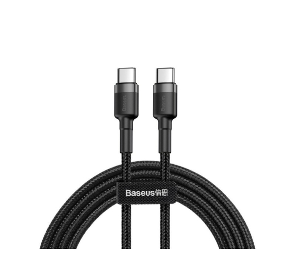 Cable USB-C PD Baseus Cafule PD 2.0 QC 3.0 60W 1m (black and gray)