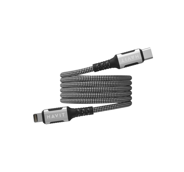 Havit CB6298 - Magnetic USB type C-Lightning cable, 1 m (black)