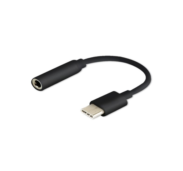 SAVIO USB Type 3.1 C (M) – Jack 3.5mm (F) Audio adapter Black AK-35/B