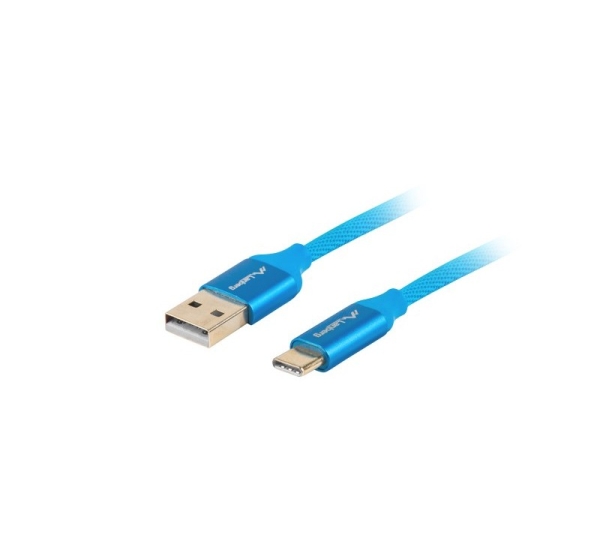 Lanberg CA-USBO-22CU-0010-BL USB cable 1 m USB 2.0 USB C USB A Blue