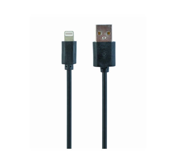 Gembird CC-USB2-AMLM-1M lightning cable Black