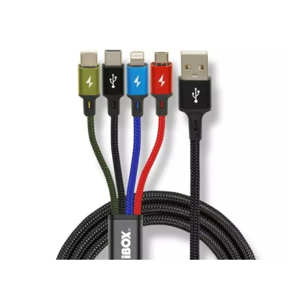 Universal 4 in 1 charging cable I-BOX USB IKUM4W1