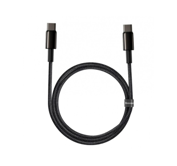 Baseus CATWJ-01 USB cable 1 m USB C 100 W Black