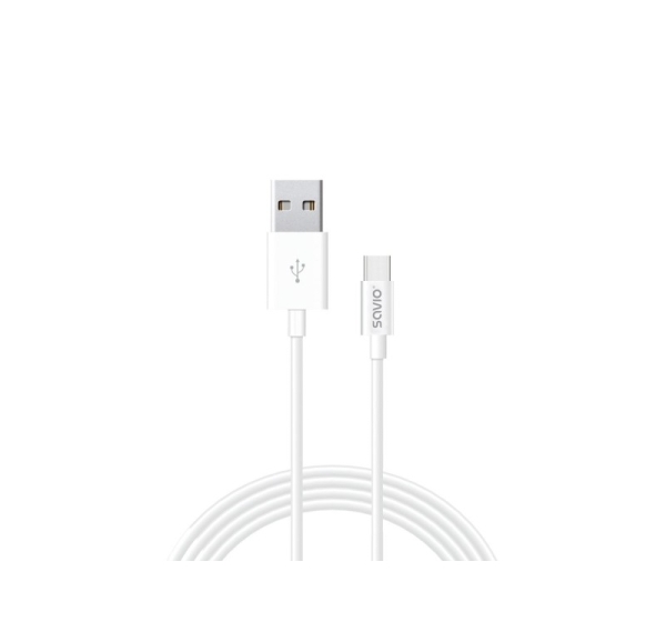 Savio CL-125 USB cable USB 2.0 1 m USB A USB C White