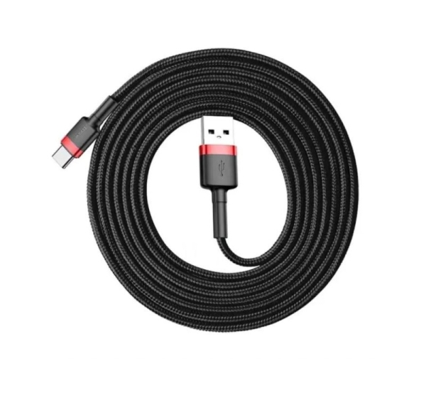 Baseus CATKLF-U91 USB cable USB 2.0 3 m USB A USB C Black, Red