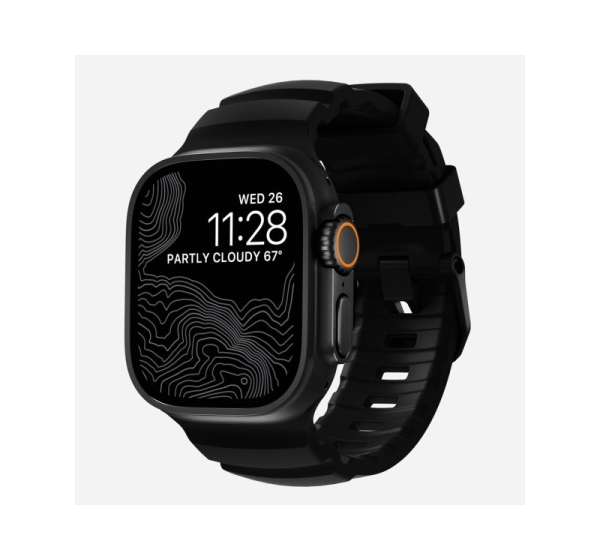 Nomad Rocky Point Band Black Leather, Titanium