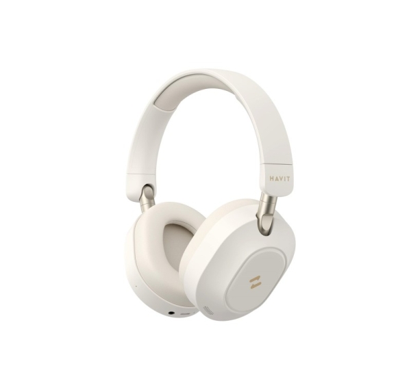 Havit H668BT - BT cordless headphones, beige