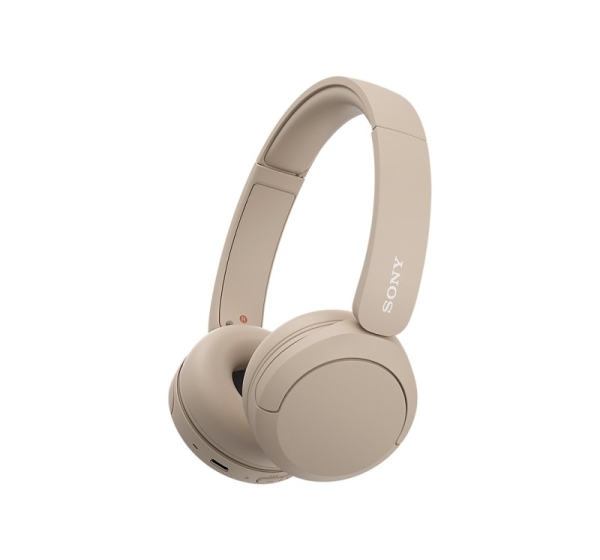 Sony WH-CH520 Headset Wireless Head-band Calls/Music USB Type-C Bluetooth Charging stand Cream