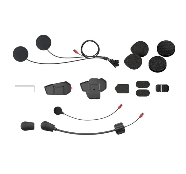 Sena SPIDER-ST1-A01 Mounting kit for intercom with built-in microphones and loudspeakers Black