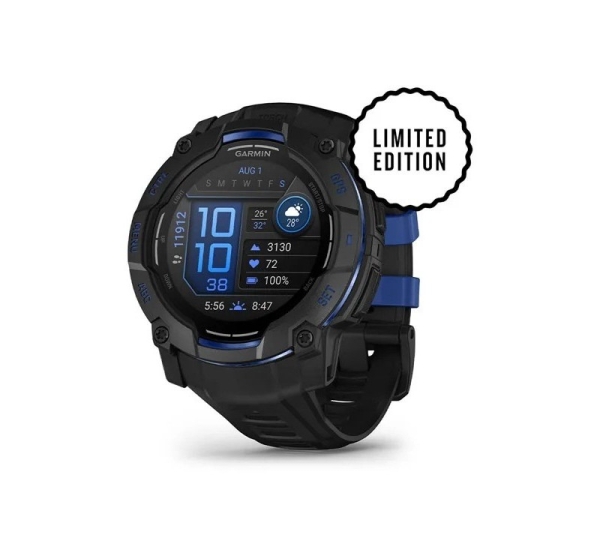 Garmin Instinct 3 3.3 cm (1.3") AMOLED 45 mm Digital 416 x 416 pixels Black GPS (satellite)