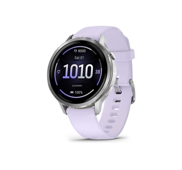 Garmin Venu 4 3.05 cm (1.2") AMOLED 41 mm Digital 390 x 390 pixels Touchscreen Silver Wi-Fi GPS (satellite)