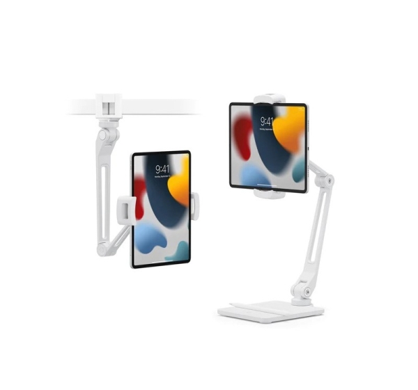 Adjustable stand for iPads white