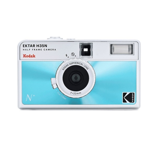 Kodak EKTAR H35N Compact film camera 35 mm Blue, Silver