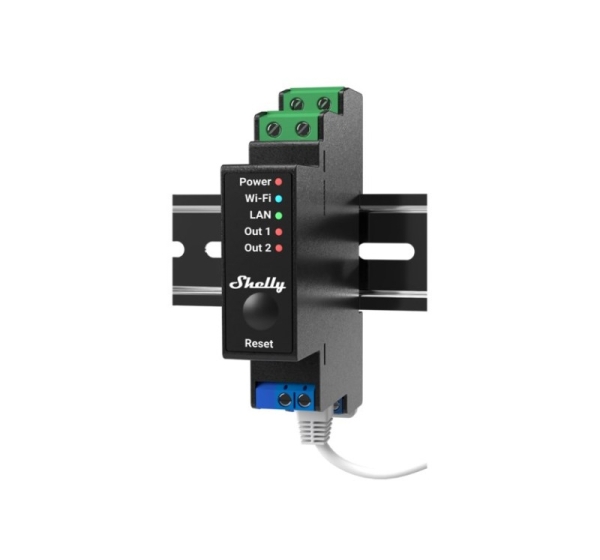 Shelly Pro 2PM electrical relay Black 2