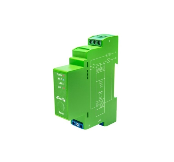 Shelly Pro Dimmer 1PM Built-in Blue, Green, Grey