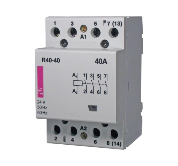 R 40-40 MODULAR CONTACTOR 40A 4P 4Z 3M 230V AC ETICON