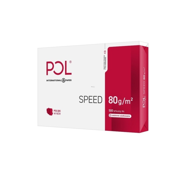 Paper copier office POLSPEED (A4; 80g/m2; 500 sheets; paper white; matte)