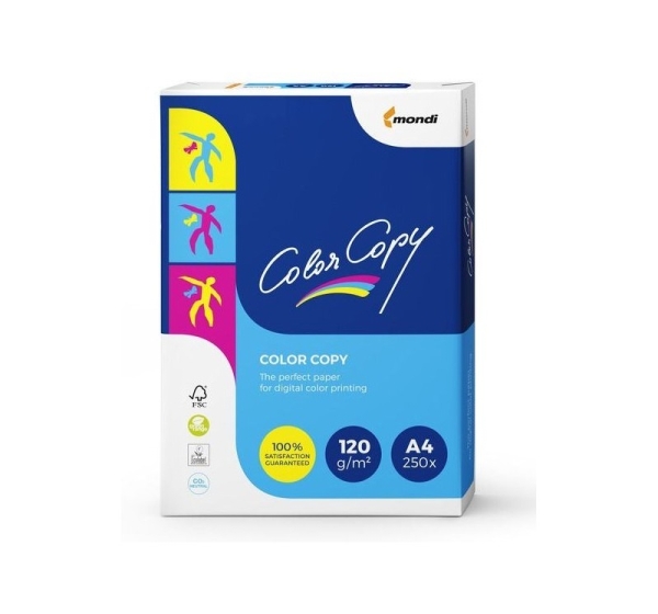 Paper copier office Mondi Color Copy 8687A12 (A4; 120 g/m2; 250 pcs. sheets; paper white; satin)