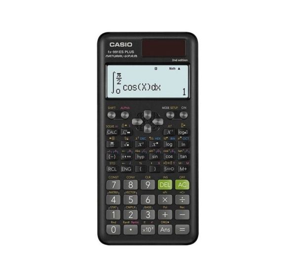 CASIO CALCULATOR SCIENTIFIC FX 991ES PLUS 2 BLACK, 12-DIGIT DISPLAY