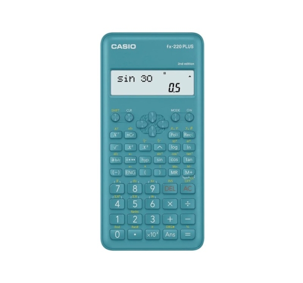 CASIO CALCULATOR SCIENTIFIC FX-220PLUS-2 BLUE, 12 DIGIT DISPLAY