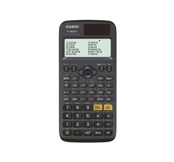 CASIO FX-85CEX SCIENTIFIC CALCULATOR, OFFICE, SCHOOL, 379 FUNCTIONS, 77X166MM, BLACK