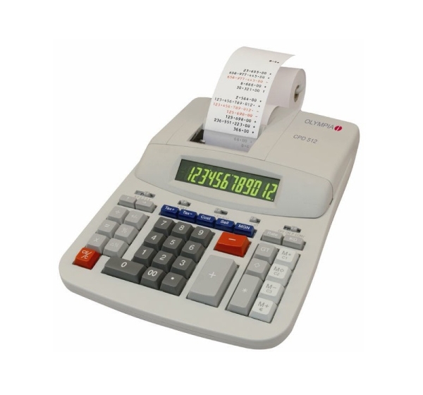 Olympia CPD 512 calculator Desktop Printing White