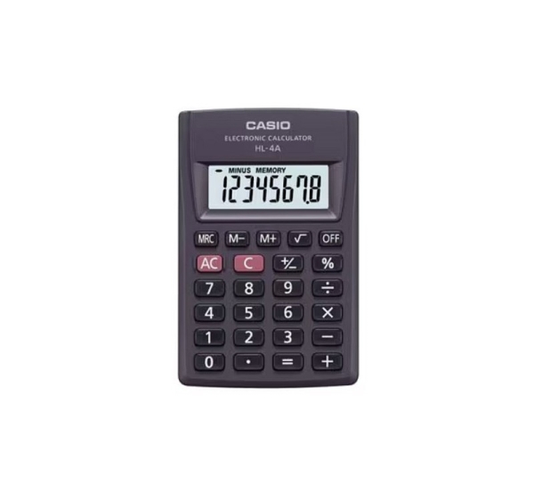 CASIO HL-4A-B 8-digit pocket calculator 56x87mm black