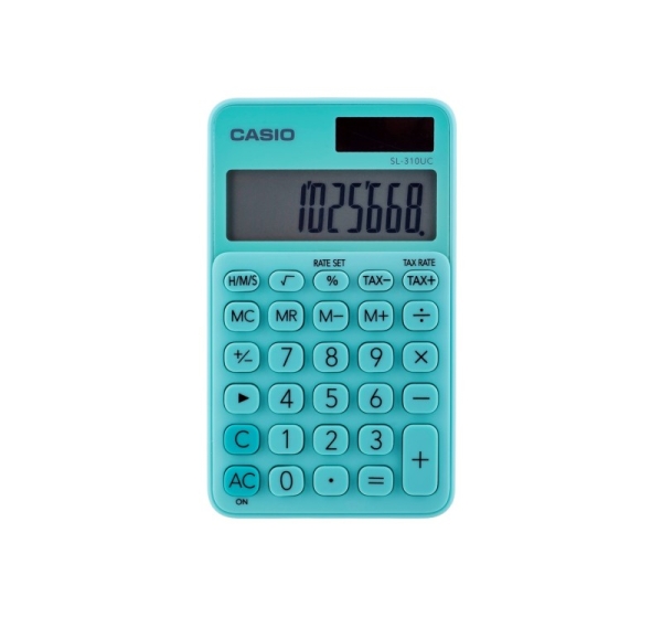 Casio pocket calculator SL-310UC-GN green