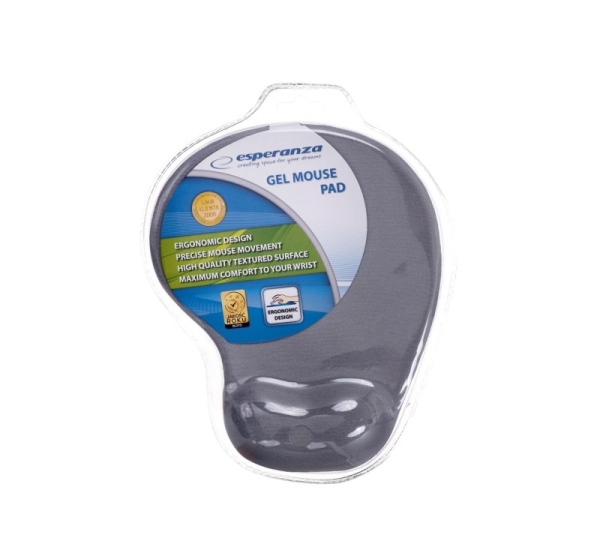 Esperanza EA137Y grey gel mouse mat