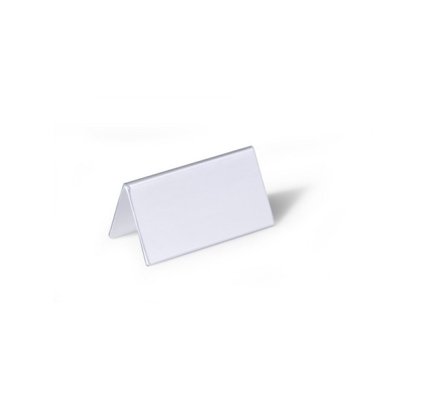 Durable 805119 non-metallic nameplate Transparent PVC